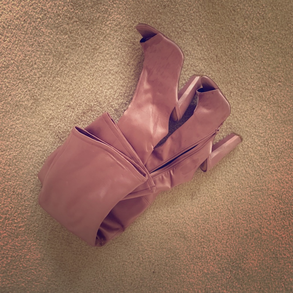 Steve Madden pink thigh high boots 💖